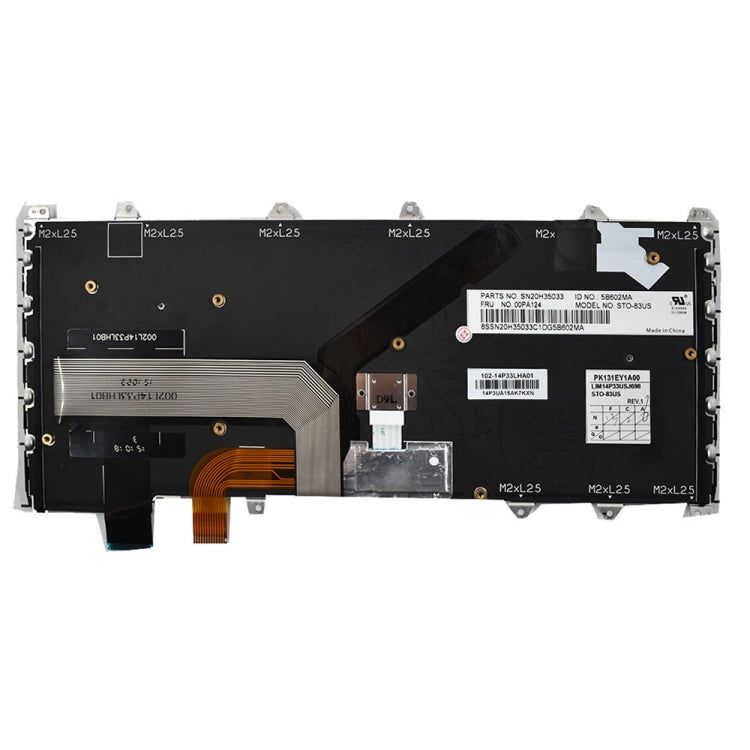 Tastiera versione USA per Lenovo IBM ThinkPad Yoga 260 12,5 pollici, For IBM ThinkPad Yoga 260 12.5 Inch (US)