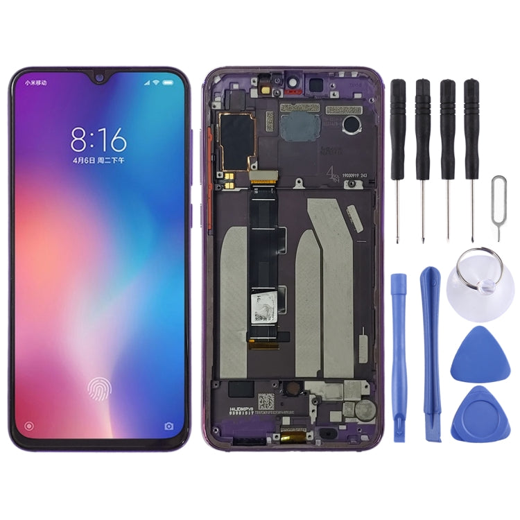 Original LCD Screen and Digitizer Full Assembly with Frame for Xiaomi Mi 9 SE, For Xiaomi Mi 9 SE, For Mi 9 SE(Purple)