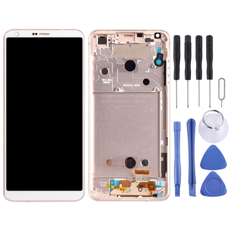 LCD Screen and Digitizer Full Assembly with Frame for LG G6 / H870 / H870DS / H872 / LS993 / VS998 / US997, For LG G6(Gold), For LG G6(Blue), For LG G6(Purple)