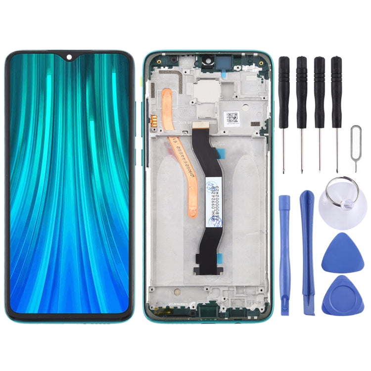 Schermo LCD e digitalizzatore assemblaggio completo con cornice (versione doppia scheda SIM) per Xiaomi Redmi Note 8 Pro, For Xiaomi Redmi Note 8 Pro, For Xiaomi Redmi Note 8 Pro (Double card), For Redmi Note 8 Pro (Green), For Redmi Note 8 Pro