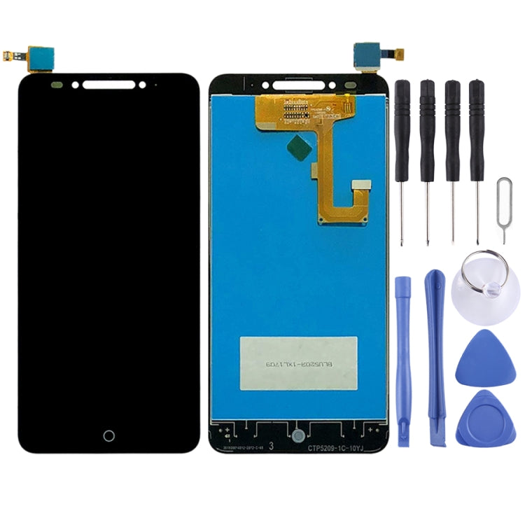 LCD Screen and Digitizer Full Assembly with Fingerprint Button for Alcatel A5 5085Y, For Alcatel A5 5085Y