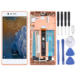 LCD Screen and Digitizer Complete Assembly with Frame and Side Keys for Nokia 3 TA-1032, For Nokia 3