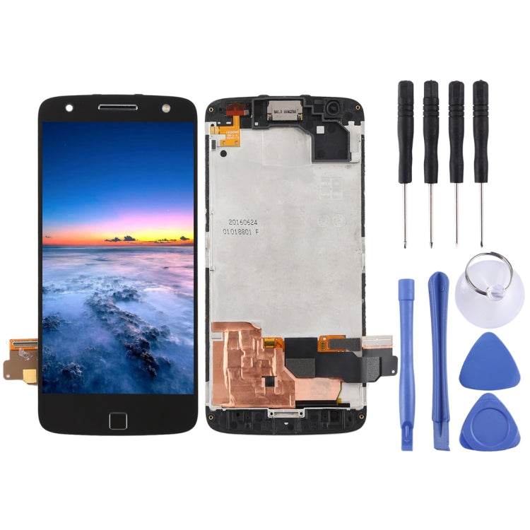 Schermo LCD e digitalizzatore assemblaggio completo con cornice per Motorola Moto Z Force XT1650-02, For Moto Z Force