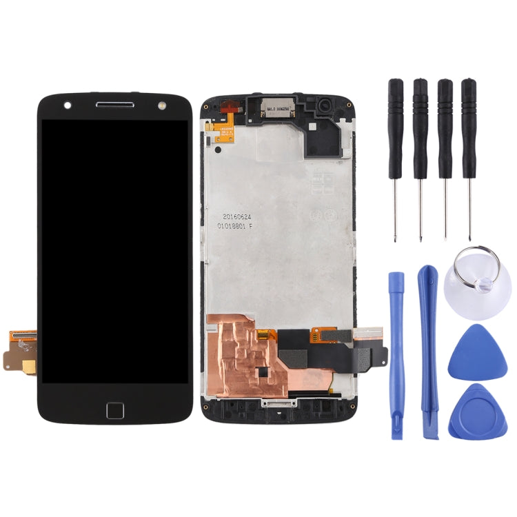 Schermo LCD e digitalizzatore assemblaggio completo con cornice per Motorola Moto Z Force XT1650-02, For Moto Z Force