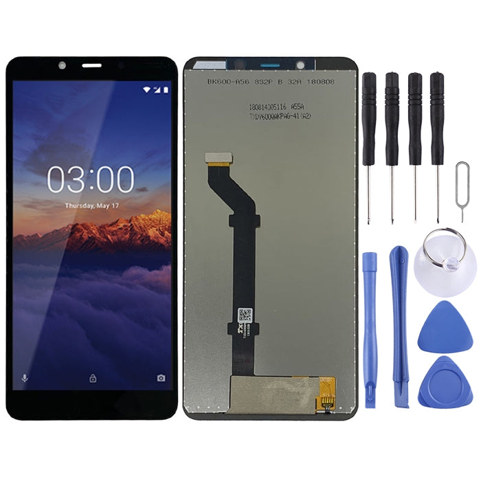 Schermo LCD e digitalizzatore assemblaggio completo per Nokia 3.1 Plus, For Nokia 3.1 Plus