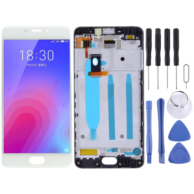 LCD Screen and Digitizer Full Assembly with Frame for Meizu M6 M711H M711Q, For Meizu M6, For Meizu M6 M711H