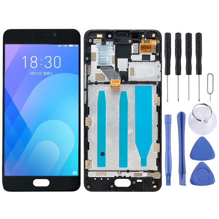 LCD Screen and Digitizer Full Assembly with Frame for Meizu M6 Note, For Meizu M6 Note