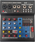 Mixer audio 4 canali USB Bluetooth con effetti DSP SP468
