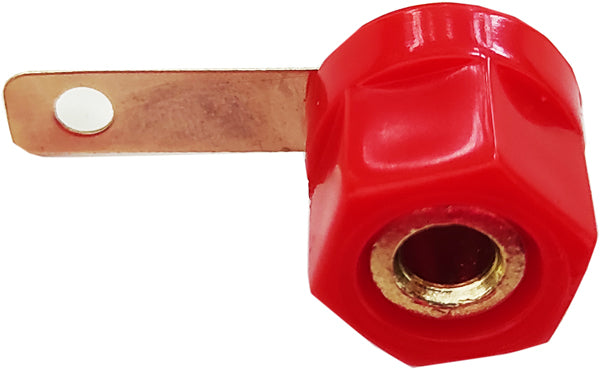 Connettore a banana rosso da panello