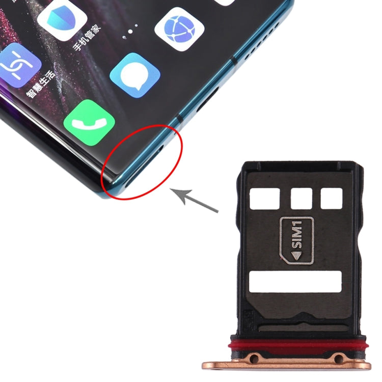 Vassoio scheda SIM originale + vassoio scheda NM per Huawei Mate 30 Pro, For Huawei Mate 30 Pro, For Mate 30 Pro