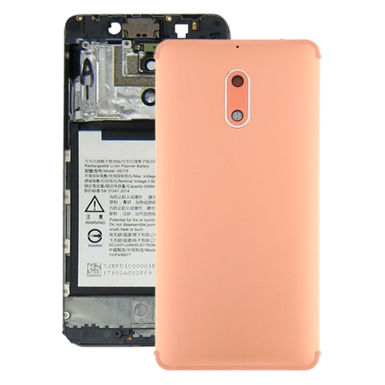 Back Battery Cover with Camera Lens and Side Keys for Nokia 6 TA-1000 TA-1003 TA-1021 TA-1025 TA-1033 TA-1039, For Nokia 6