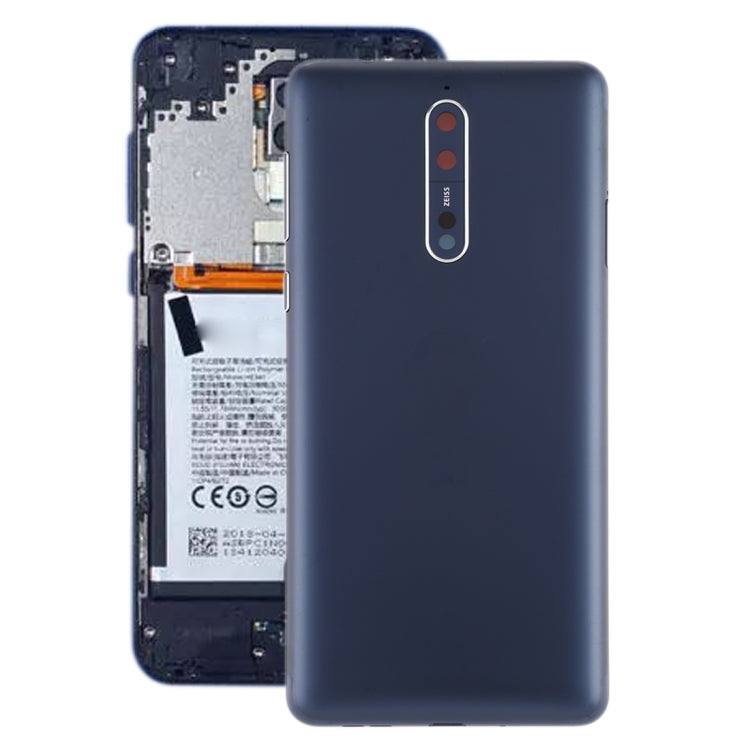 Back Battery Cover with Camera Lens and Side Keys for Nokia 8 / N8 TA-1012 TA-1004 TA-1052, For Nokia 8