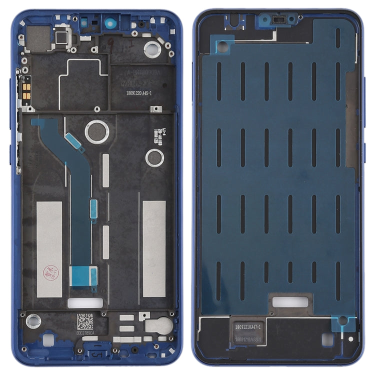 Cornice centrale con tasti laterali per Xiaomi Mi 8 Lite, For Xiaomi Mi 8 Lite Middle Blue