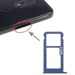 Vassoio scheda SIM + Vassoio scheda SIM/Vassoio scheda micro SD per Nokia 7.1 / TA-1100 TA-1096 TA-1095 TA-1085 TA-1097, For Nokia 7.1