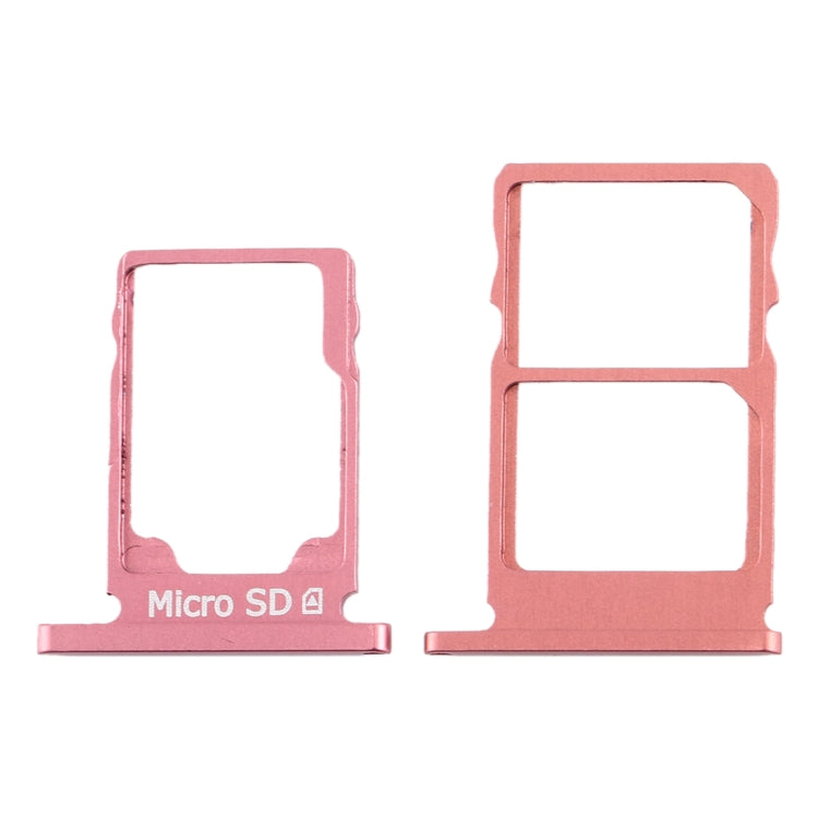 SIM Card Tray + SIM Card Tray + Micro SD Card Tray for Nokia 5.1 TA-1075, For Nokia 5.1