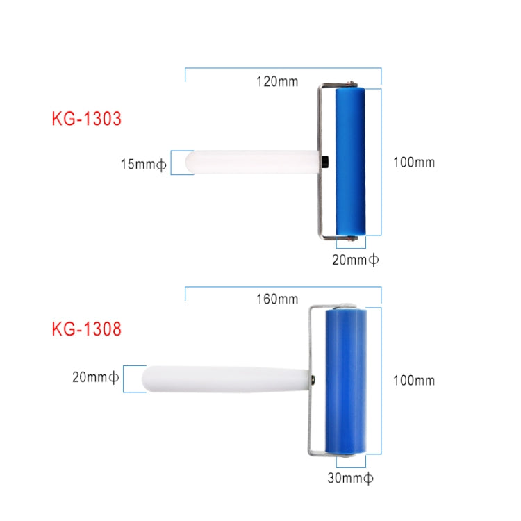 Kaisi 1303 Strumento a Rullo in Silicone Protezione per lo Schermo del Telefono Cellulare Mobile Incollare Ruota a Rullo LCD OCA Strumenti di Polarizzazione, Kaisi 1303