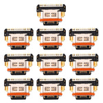 Per Vivo X27 / X27 Pro 10 pezzi connettore porta di ricarica, For Vivo X27 / X27 Pro