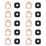 For Galaxy C7 Pro / C7010 10pcs Rear Camera Lens Cover with Adhesive, Galaxy C7 Pro