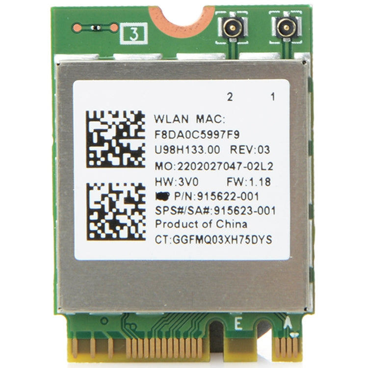 RTL8822BE Scheda adattatore di rete Dual Band AC 433M Scheda adattatore di rete wireless Bluetooth 4.0 per Dell / ASUS / Toshiba / Sony / Acer, RTL8822BE