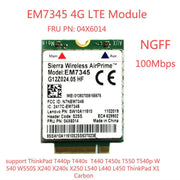 EM7345 Modulo 4G NGFF M.2 Scheda WWAN 04 x 6014 4G LTE / HSPA + Scheda 42Mbps per Lenovo IBM / ThinkPad T450 / X240, EM7345