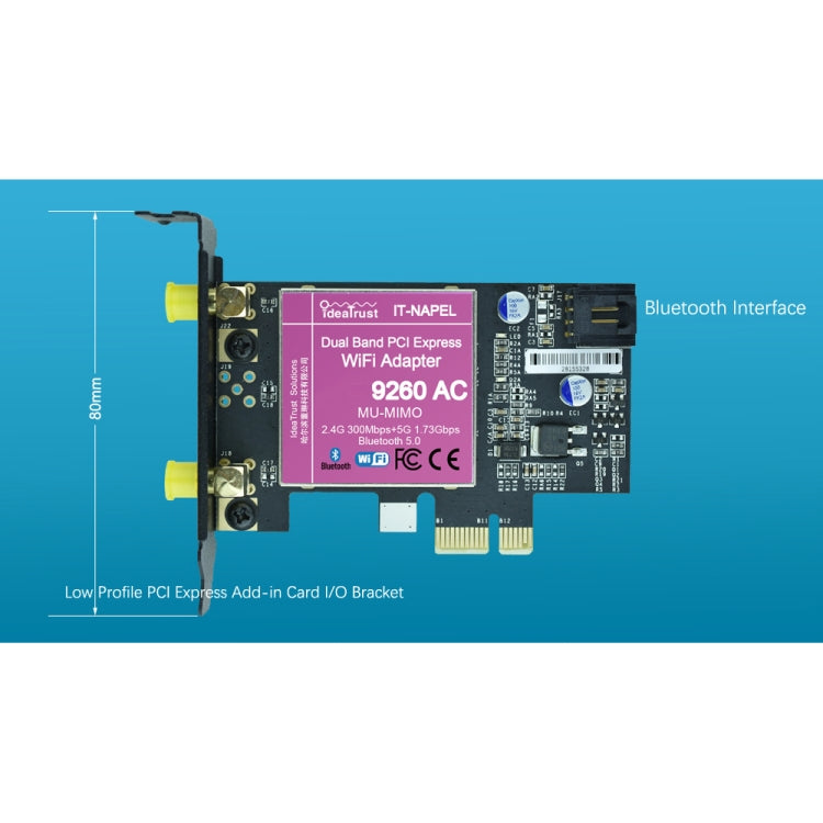 9260NGW Nuovo di zecca per Intel Dual Band Wireless-AC 9260AC Bluetooth 5.0 5G 1730Mbps Scheda di rete Wifi PK 8265/7260/8260, 9260NGW