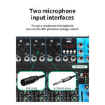 Mixer professionale 4/7 canali Bluetooth/USB/Stereo RCA 8053323553106  F-7 SP522