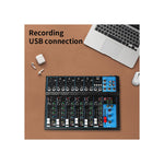 Mixer professionale 4/7 canali Bluetooth/USB/Stereo RCA 8053323553106  F-7 SP522