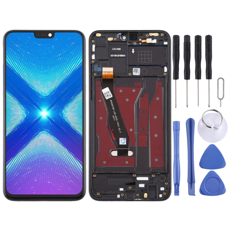 LCD Screen and Digitizer Full Assembly with Frame for Huawei Honor 8X, For Huawei Honor 8X