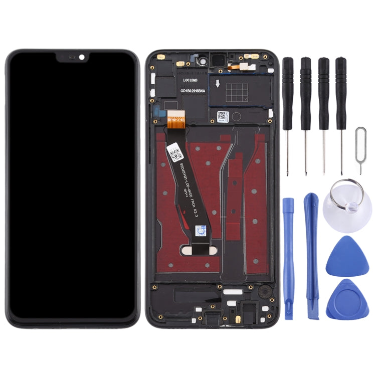 LCD Screen and Digitizer Full Assembly with Frame for Huawei Honor 8X, For Huawei Honor 8X