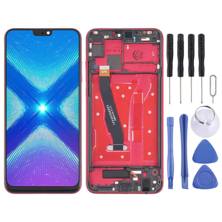 Schermo LCD e digitalizzatore assemblaggio completo con cornice per Huawei Honor 8X, For Huawei Honor 8X