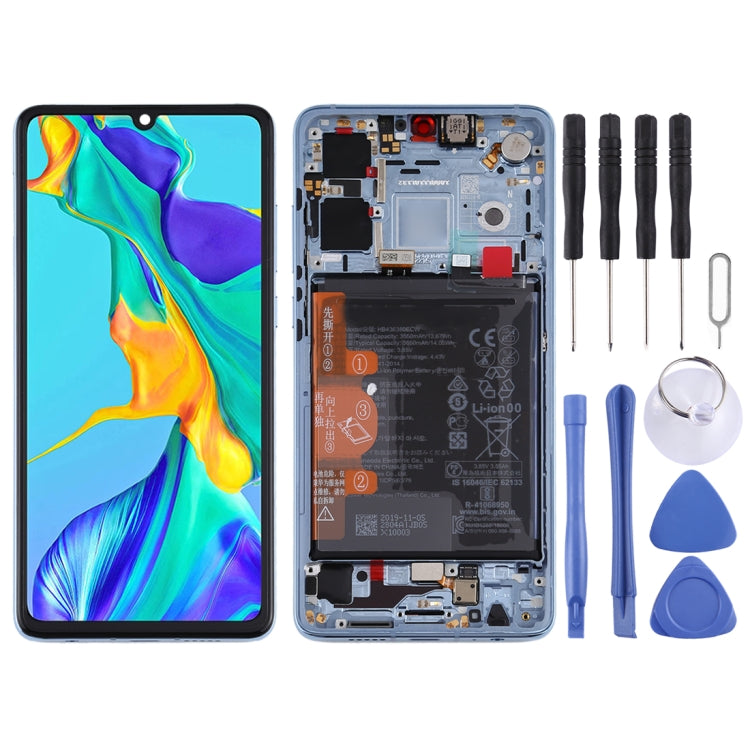 Schermo LCD e digitalizzatore assemblaggio completo con cornice per Huawei P30, For P30, For Huawei P30(Original), For Huawei P30(Breathing Crystal)