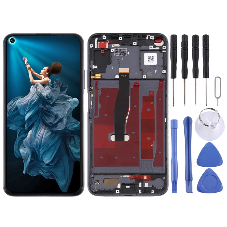 LCD Screen and Digitizer Full Assembly with Frame for Huawei Honor 20, For Huawei Honor 20