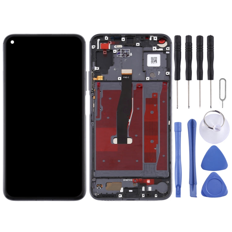 LCD Screen and Digitizer Full Assembly with Frame for Huawei Honor 20, For Huawei Honor 20