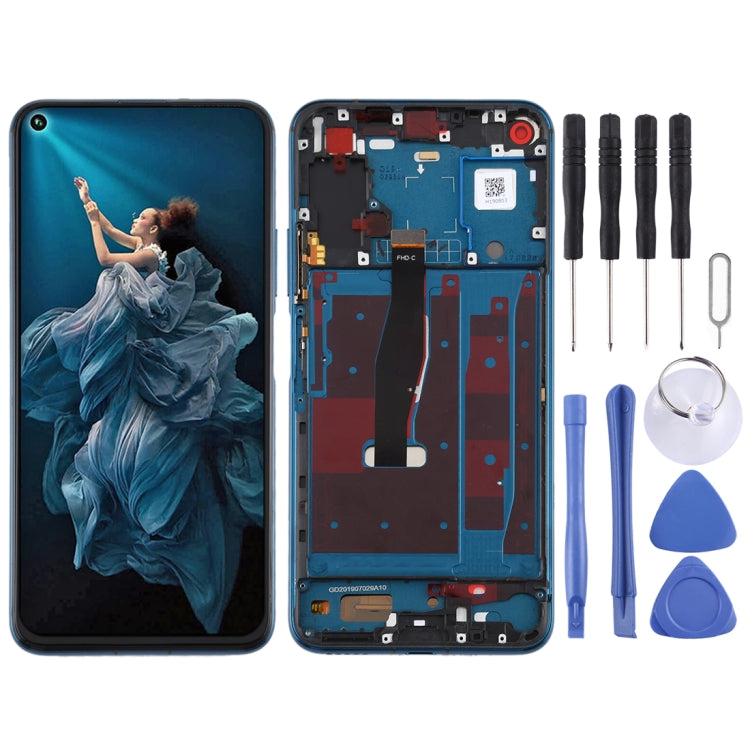 Schermo LCD e digitalizzatore assemblaggio completo con cornice per Huawei Honor 20 Pro, For Honor 20 Pro