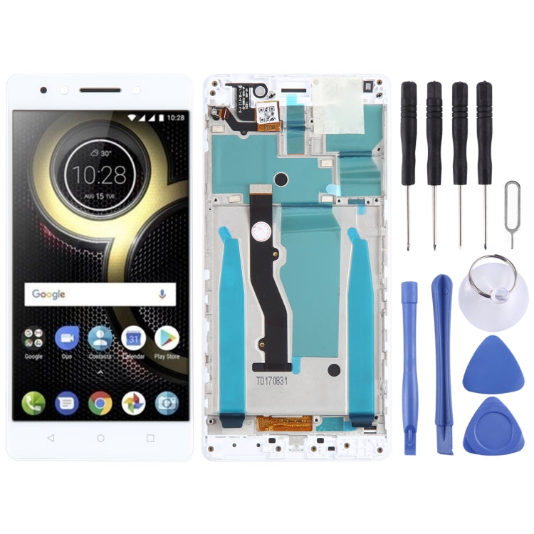 LCD Screen and Digitizer Full Assembly with Frame for Lenovo K8 Note XT1902-3, For Lenovo K8 Note