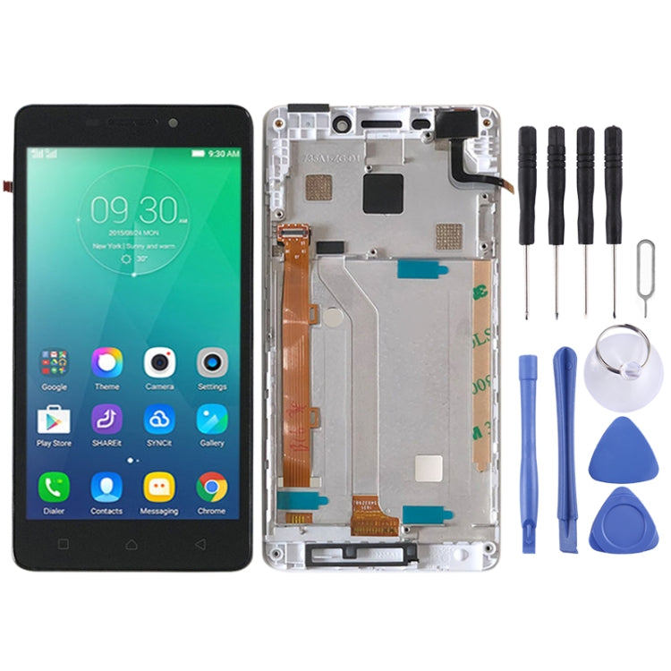 LCD Screen and Digitizer Full Assembly with Frame for Lenovo Vibe P1m P1ma40 P1mc50, For Lenovo Vibe P1m