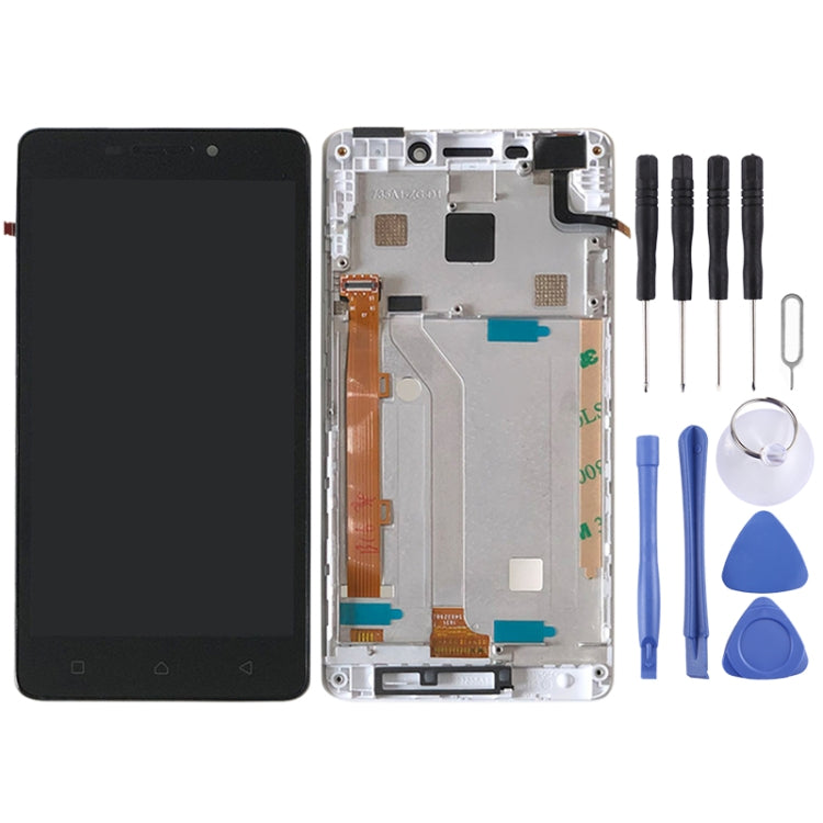 LCD Screen and Digitizer Full Assembly with Frame for Lenovo Vibe P1m P1ma40 P1mc50, For Lenovo Vibe P1m