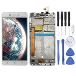 Schermo LCD e digitalizzatore assemblaggio completo con cornice per Lenovo S60 S60W S60T S60A, For Lenovo S60