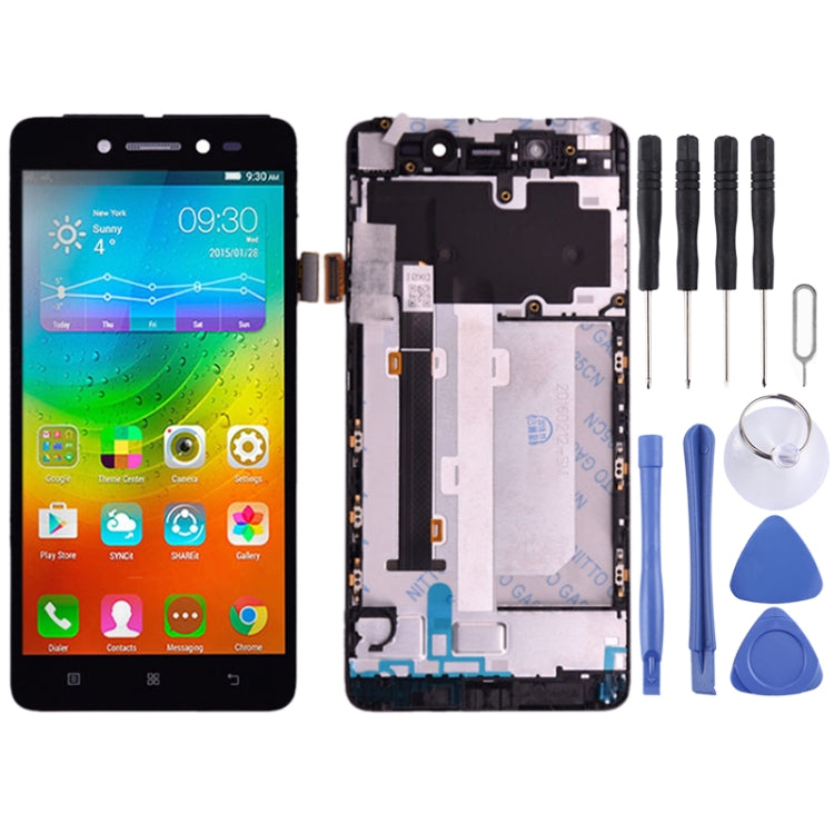 Schermo LCD e digitalizzatore assemblaggio completo con cornice per Lenovo S90 S90-T S90-U S90-A, For Lenovo S90