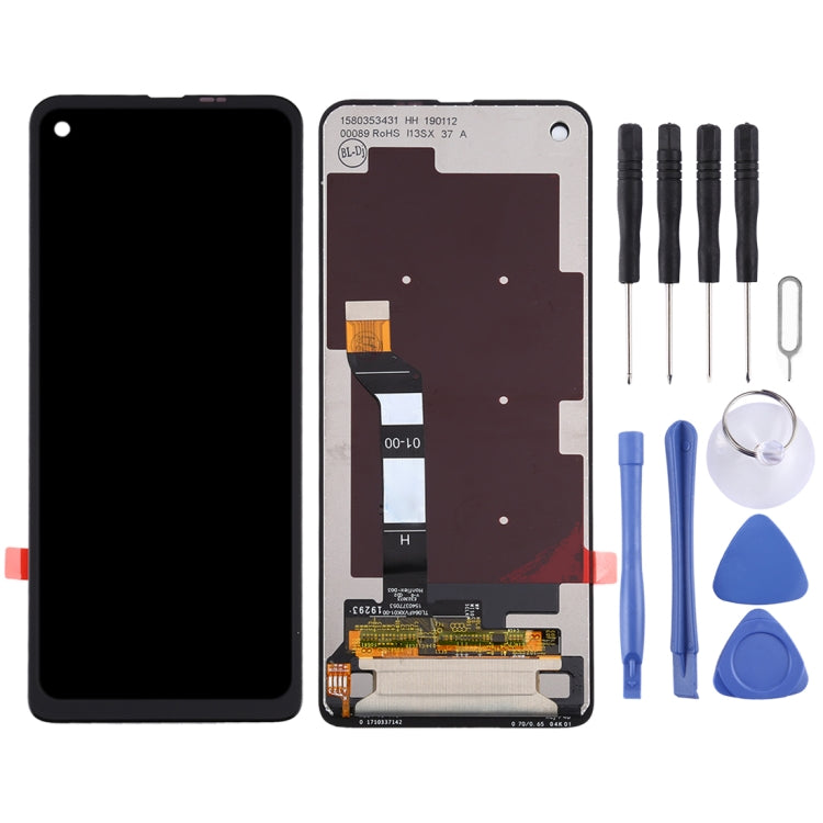 LCD Screen and Digitizer Full Assembly for Motorola One Action, For Motorola One Action