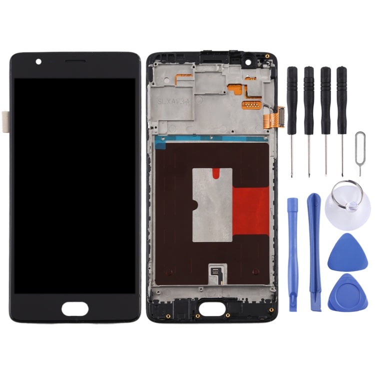 Per OnePlus 3 / 3T A3000 A3010 TFT Materiale Schermo LCD e digitalizzatore Assemblaggio completo con cornice, For OnePlus 3 / 3T