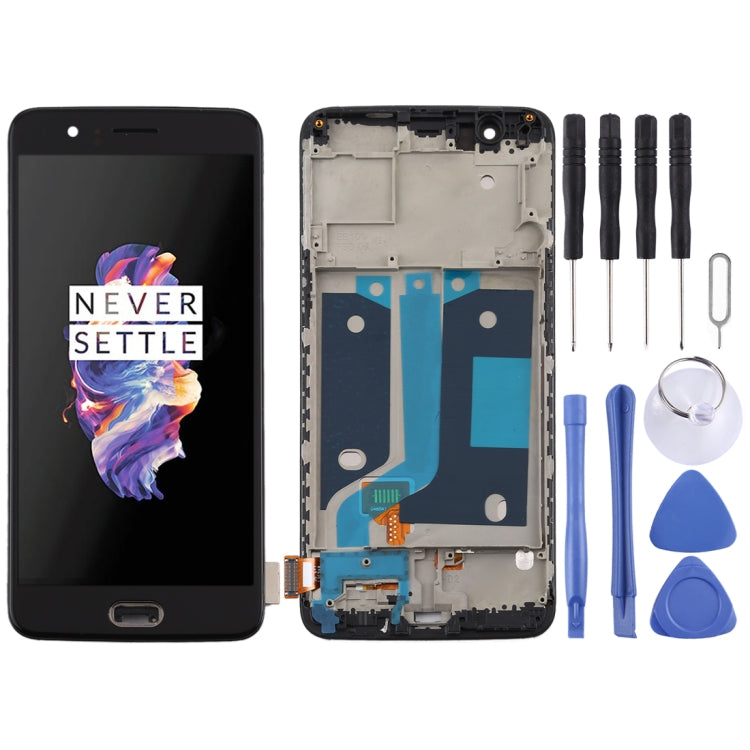 Per OnePlus 5 A5000 TFT Materiale Schermo LCD e digitalizzatore assemblaggio completo con cornice, For OnePlus 5 (TFT), For OnePlus 5(TFT)