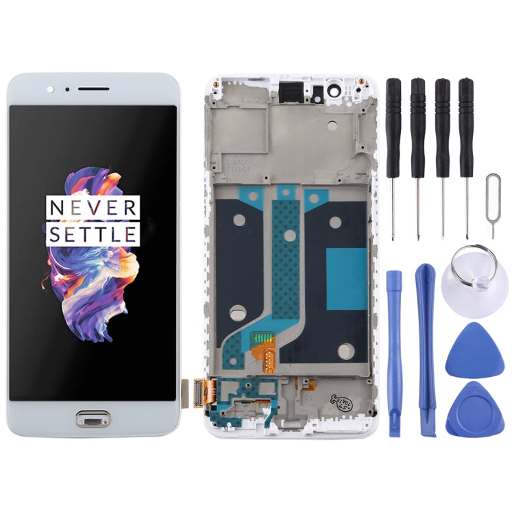 Per OnePlus 5 A5000 TFT Materiale Schermo LCD e digitalizzatore assemblaggio completo con cornice, For OnePlus 5 (TFT), For OnePlus 5(TFT)