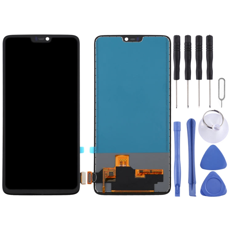 Per OnePlus 6 A6000 TFT Materiale Schermo LCD e digitalizzatore assemblaggio completo, For OnePlus 6 (TFT)