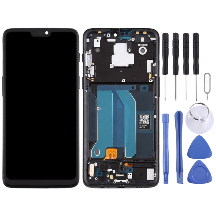 Per OnePlus 6 A6000 TFT Materiale Schermo LCD e digitalizzatore assemblaggio completo con cornice, For OnePlus 6 (TFT)