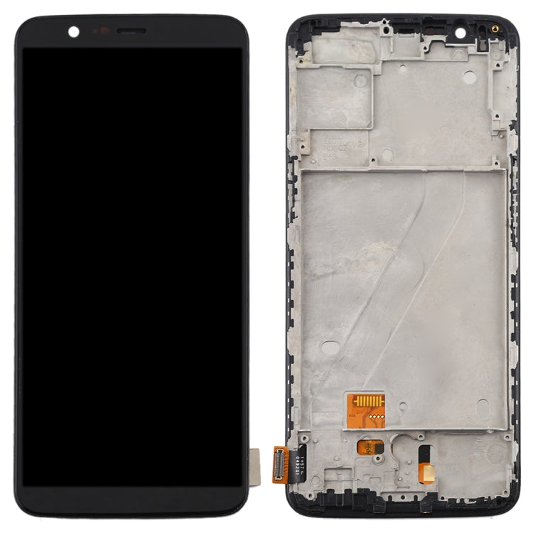 Per OnePlus 5T A5010 TFT Materiale Schermo LCD e digitalizzatore assemblaggio completo con cornice, For OnePlus 5T