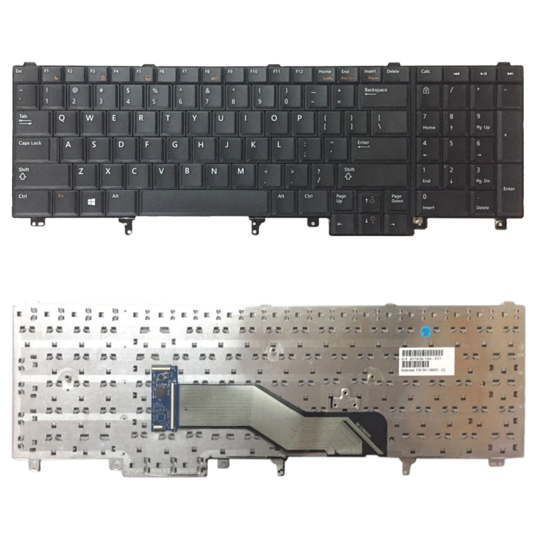 US Version Keyboard for Dell Latitude E6520 E6530 E6540 E5520 E5520M E5530, For Dell Latitude E6520