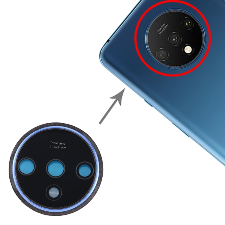 For OnePlus 7T Original Camera Lens Cover, For OnePlus 7T (Blue), For OnePlus 7T(Silver)