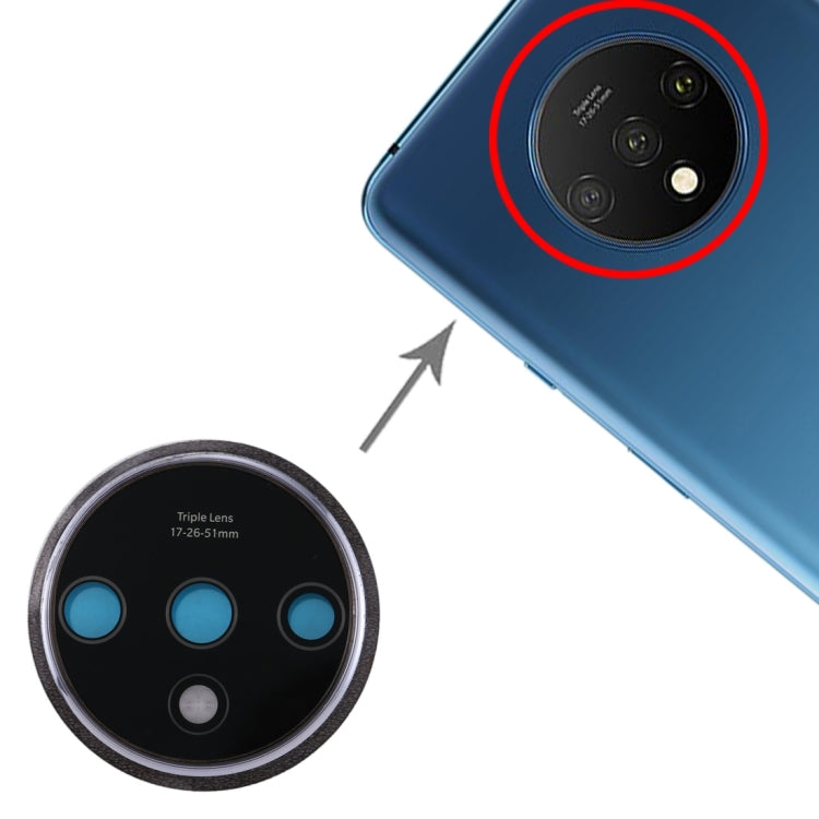 For OnePlus 7T Original Camera Lens Cover, For OnePlus 7T (Blue), For OnePlus 7T(Silver)