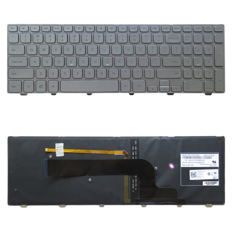 US Version Backlit Keyboard for DELL Inspiron 15 7000 Series 7537 P36F, For DELL Inspiron 15 (US)
